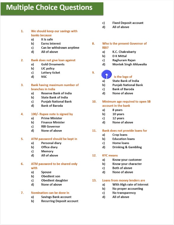MCQS Workbook