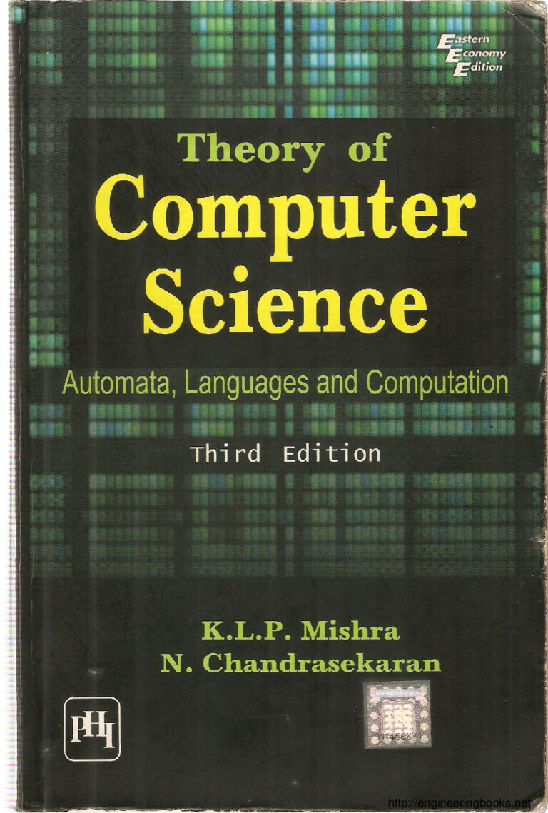 Theory of Computer Science by K.L.P. Mishra PDF – Automata, Languages, and Computation