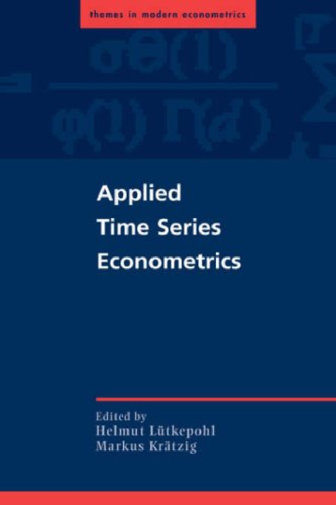 Applied Time Series Econometrics – Helmut Lütkepohl & Markus Krätzig