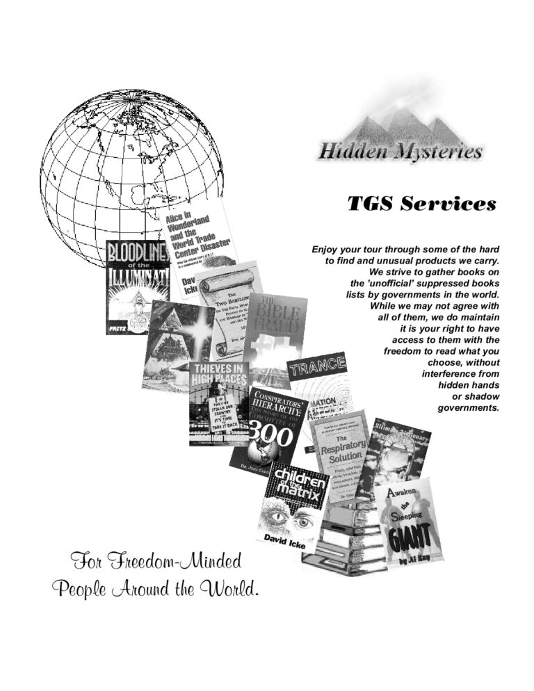 Suppressed Books Catalog (With Pictures Titles and Summaries) Nwo 2005 PDF