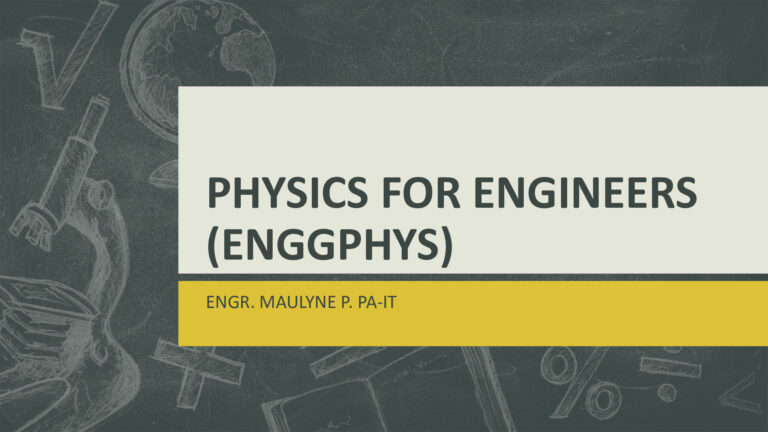 Physics For Engineers