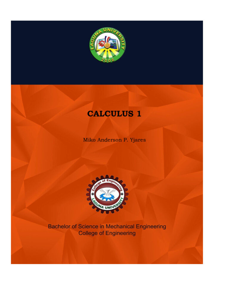 Calculus 1: Miko Anderson P. Yjares