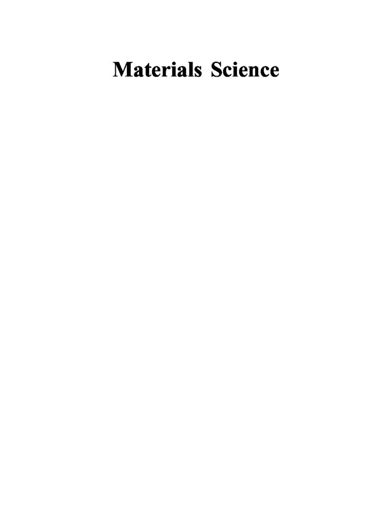 Rajendran – Materials Science (2011, MC Graw Hill India)