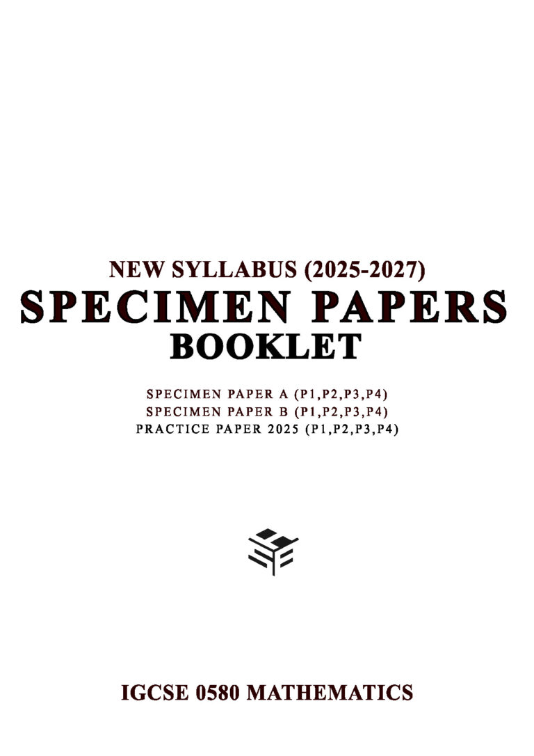 Speciment Paper A4 (2025-2027) Syllabus. 0580