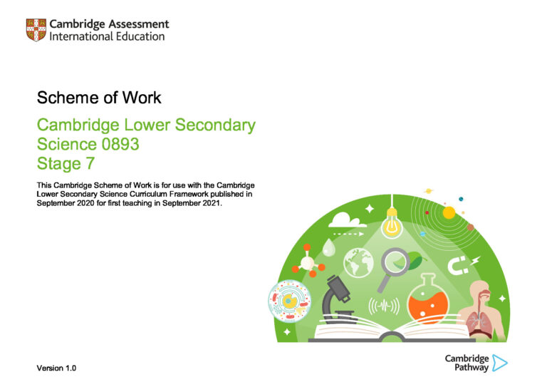 0893 Lower Secondary Science Stage 7 Scheme of Work – tcm143-595695